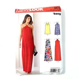 New Look 6372 Halter Dress Sewing Pattern Sizes 6–18